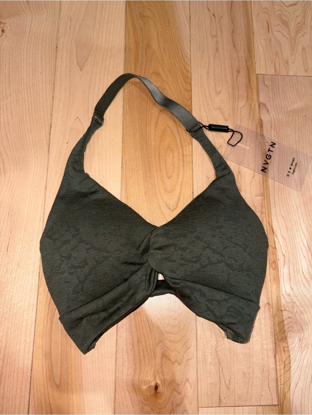 NVGTN Evergreen Breakthrough Stunner Seamless Halter Bra